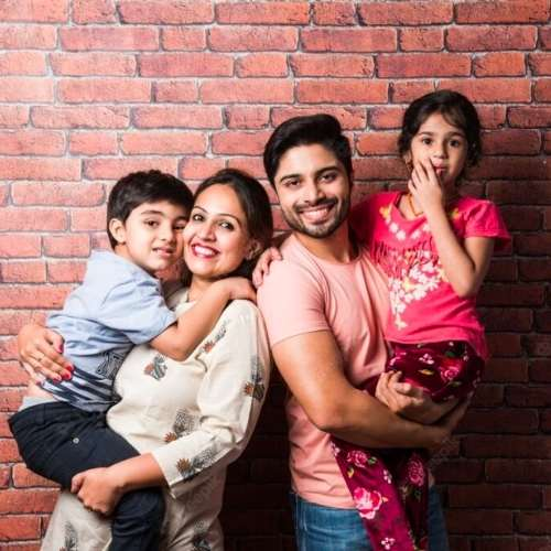 Dentist near me, Indian family, smile